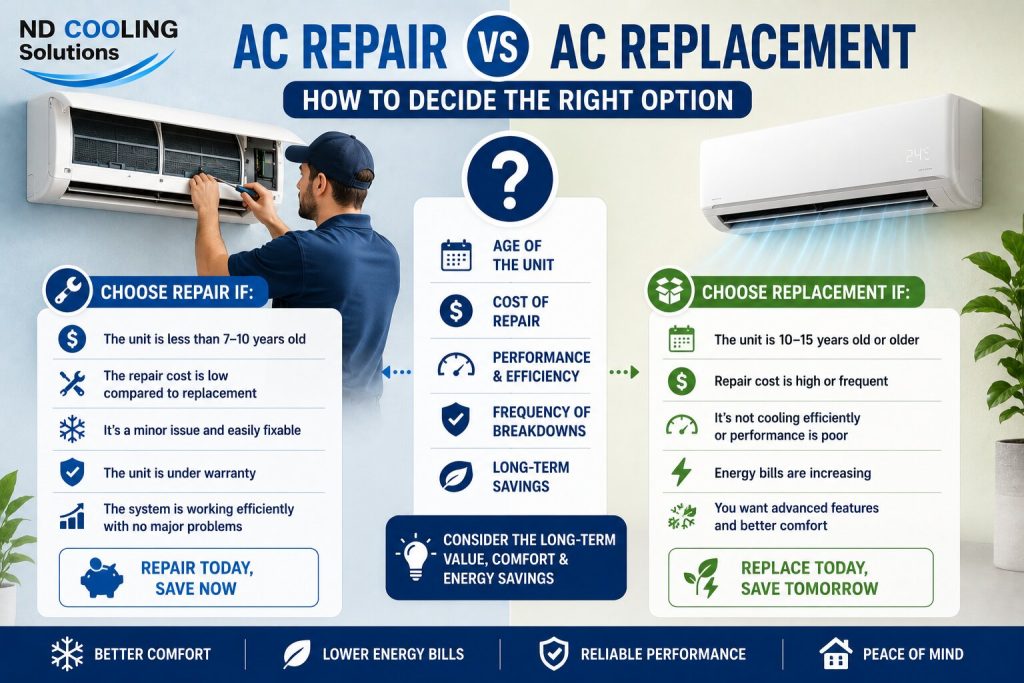 AC Repair vs AC Replacement